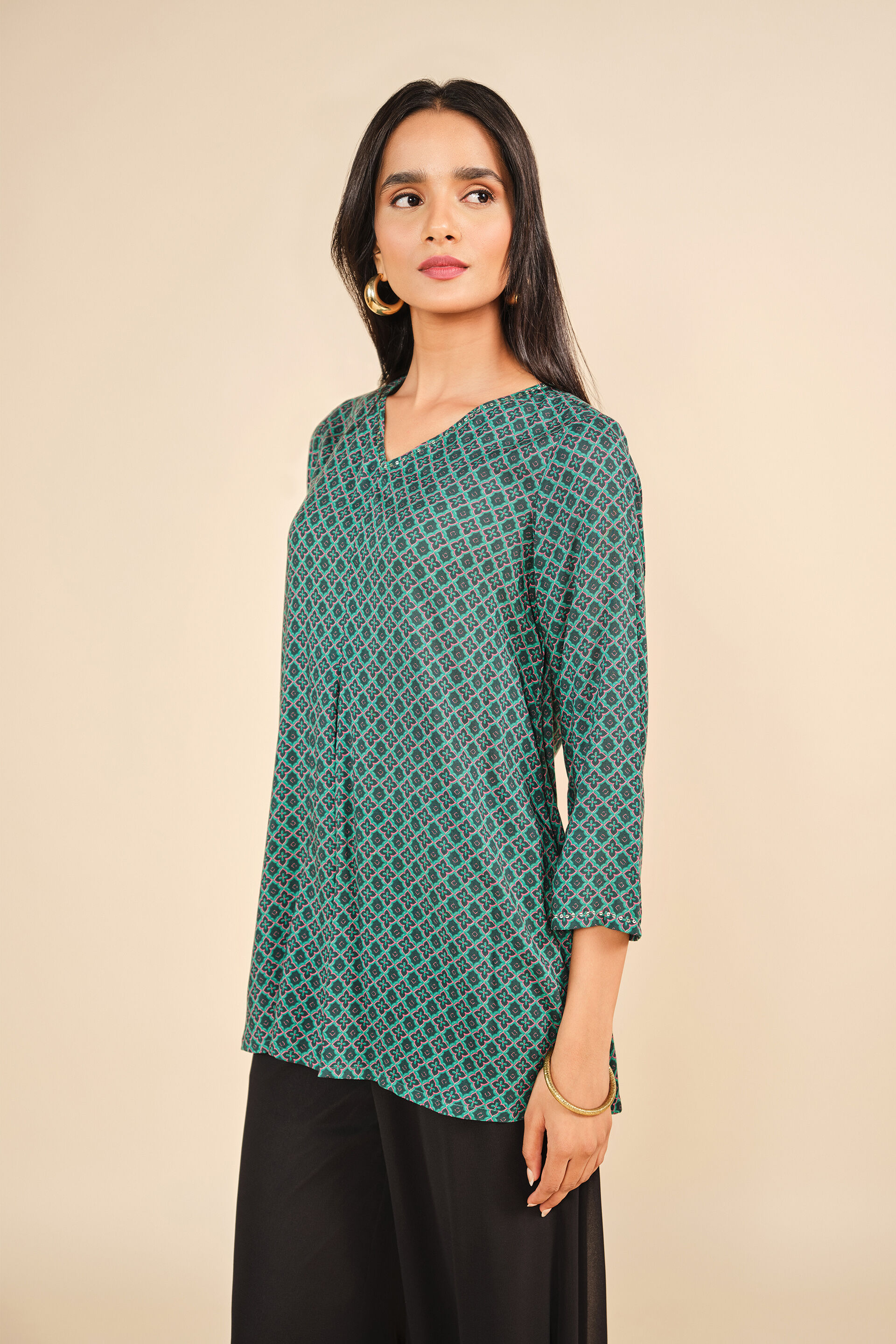 Yaara Top, Teal, image 3